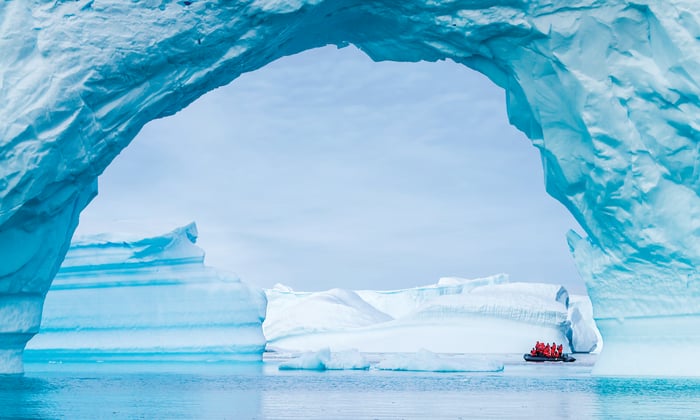 Lindblad Expeditions - Zodiac in Antarctica