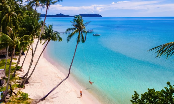 Beach on island of Koh Kood, Thailand