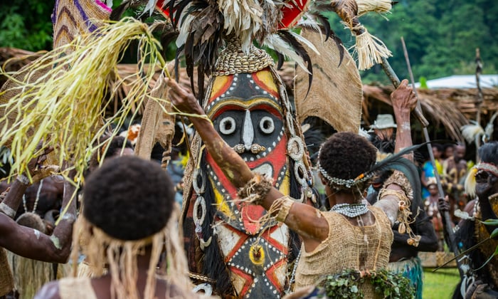 Crocodile festival in Ambunti, Sepik River Papua New Guinea