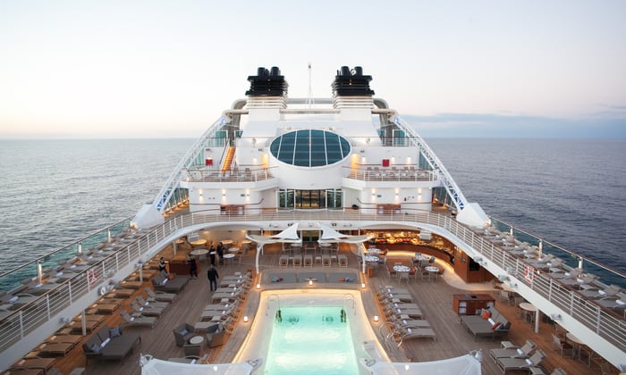 Seabourn Encore at sea