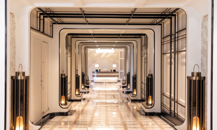 Spa entrance on Regent seven seas cruises' Grandeur ship