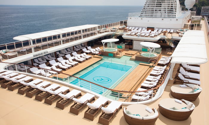 Regent Seven Seas Explorer pool deck