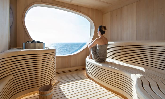 Sauna on Ponant's Le Bougainville