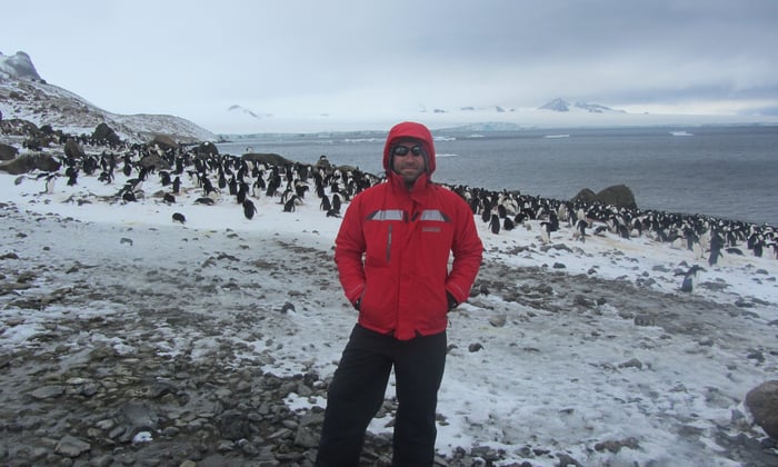 Alex in Antarctica