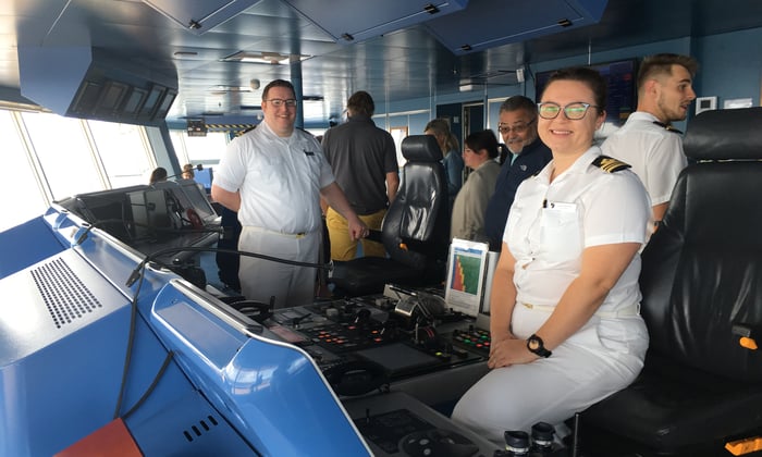 Seabourn Odyssey - Crew on the Bridge