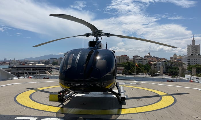 Scenic Eclipse II's helicopter