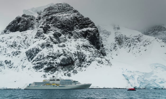 Silversea's Silver Endeavour in Antarctica