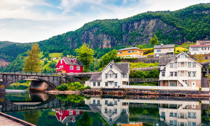 Norheimsund Village, Hardangerfjord