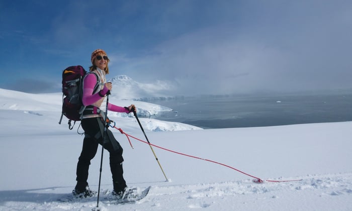 Aurora Expeditions - Snowshoeing in Antarctica