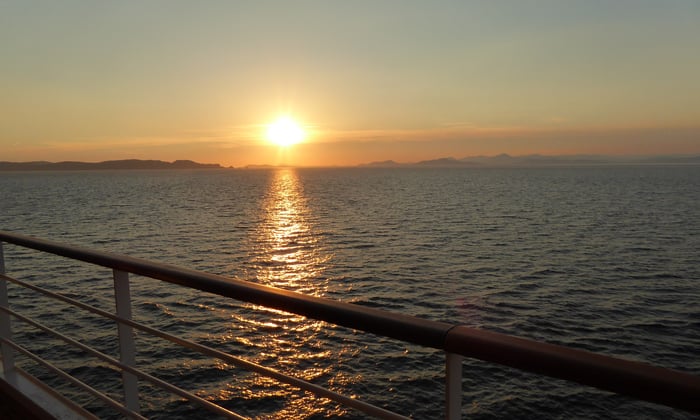 Silver Muse - Sunset over the French Riviera