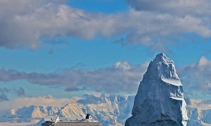 Crystal Symphony in Antarctica