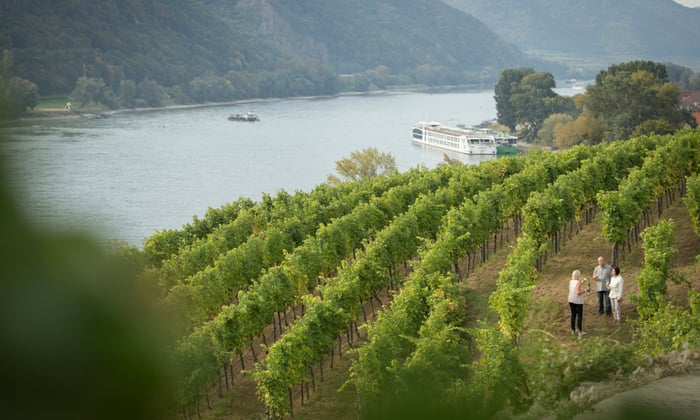Wine tasting on a Uniworld river cruise along the Rhine