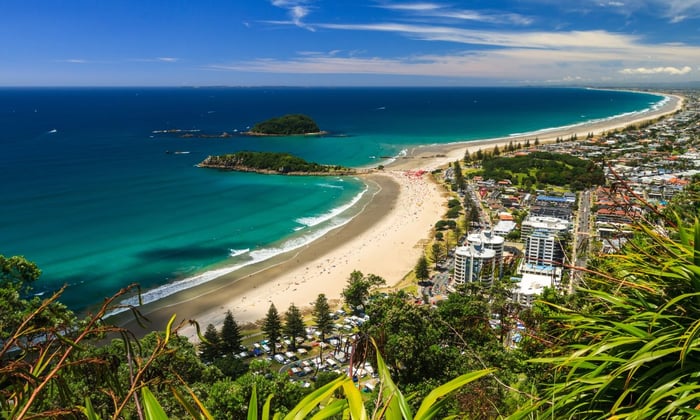 Tauranga city in New Zealand