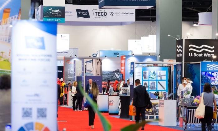 Exhibitor Stalls at Seatrade Cruise Global in Miami 2022