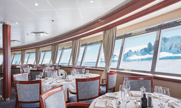 Silver Explorer - Restaurant in Antarctica