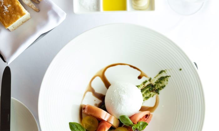 Caprese Salad at Crystal Symphony's Osteria d'Ovidio