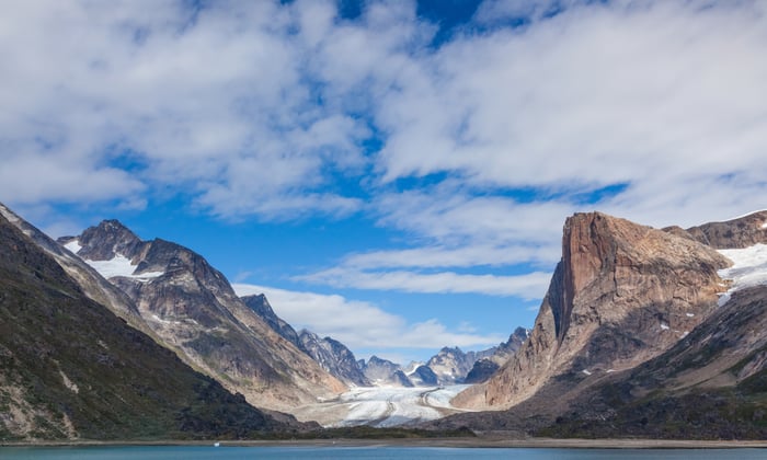 Prince Christian Sound on the southeastern coast of Greenland