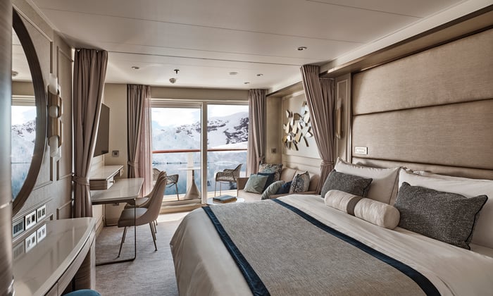 Veranda Suite on Silver Endeavour in Antarctica