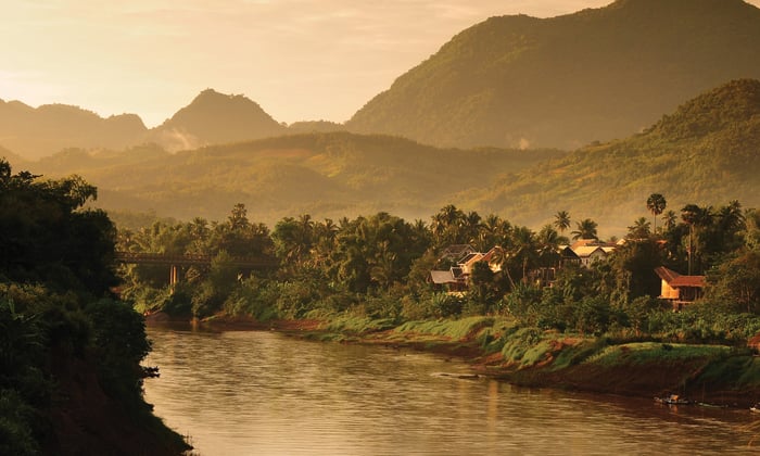 The river Mekong near Laos, Luang Prabang