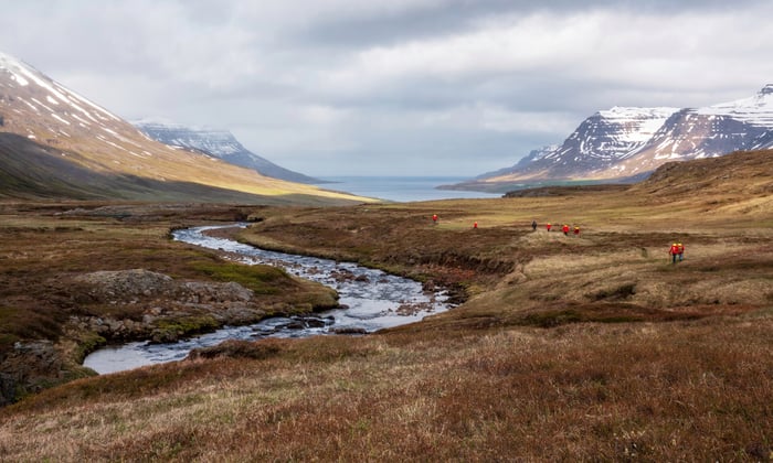 Hiking near Seydisfjordur, Iceland