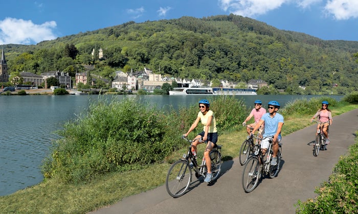 Cycling on an AmaWaterways river cruise