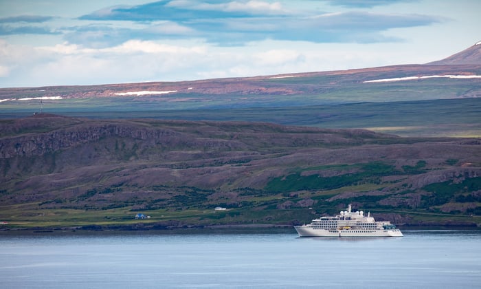 Crystal Endeavor in Vopnafjordur, Iceland