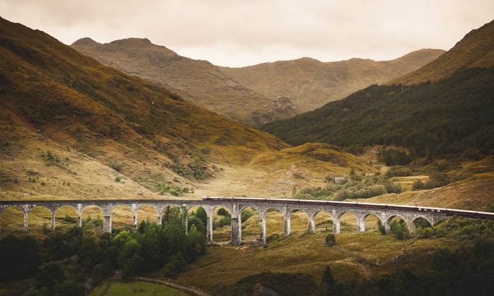 Belmond Royal Scotsman train in Scotland