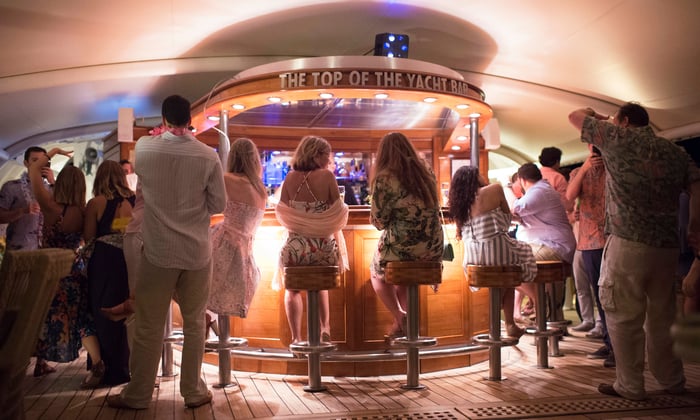 Top of the Yacht bar on SeaDream Yacht Club