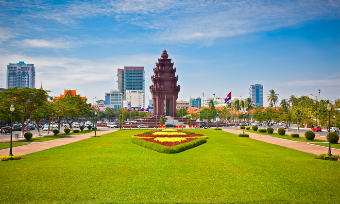 Independence Monument in Phnom Penh, Cambodia