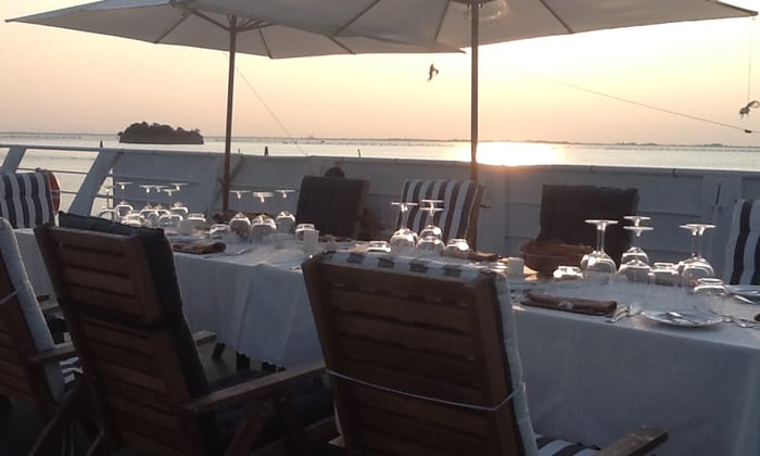 Al fresco dining on La Bella Vita