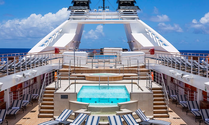Pool Deck on Star Pride, Windstar cruises