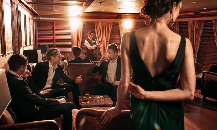 After dinner drinks on Silversea cruise