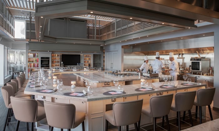 Chef's Table on board Silversea's Silver Nova