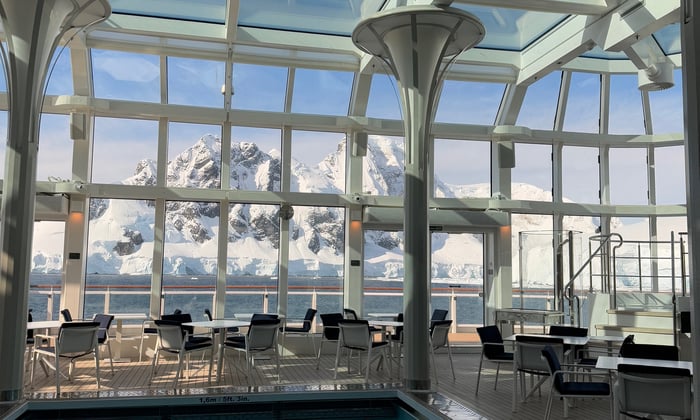 pool on silver endeavour in Antarctica
