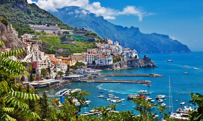Amalfi in Italy, a popular call on Mediterranean cruises
