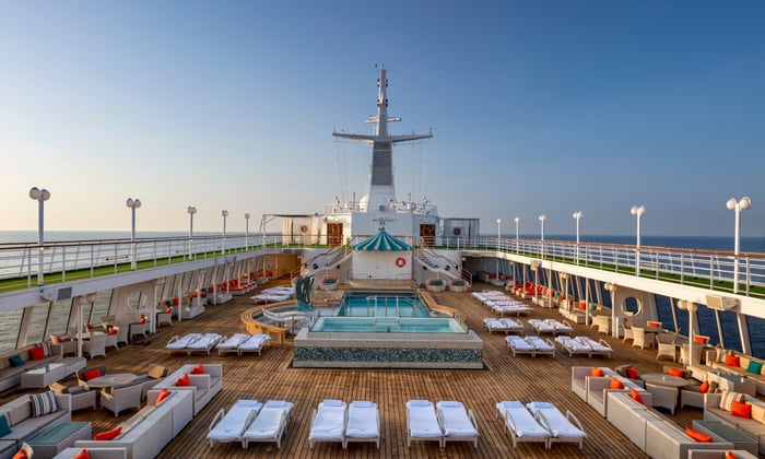 Pool Deck on board Crystal Symphony cruise ship