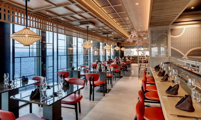 Sakura Restaurant on board Explora Journeys
