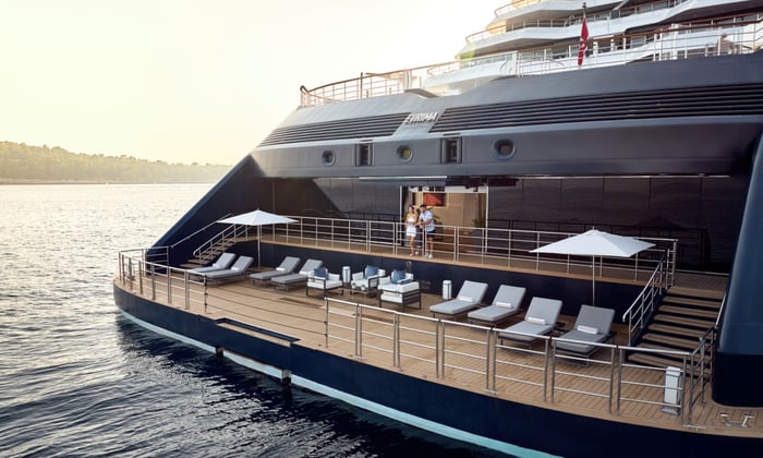Marina on board The Ritz-Carlton Yacht Collection's Evrima