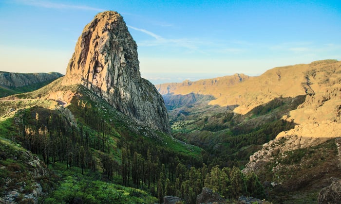 Mountains in La Gomera, Canary Islands