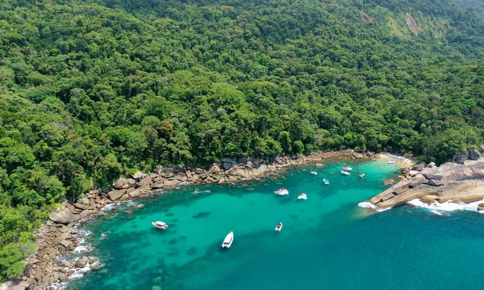 Caxadaco Beach on Ilha Grande, Brazil