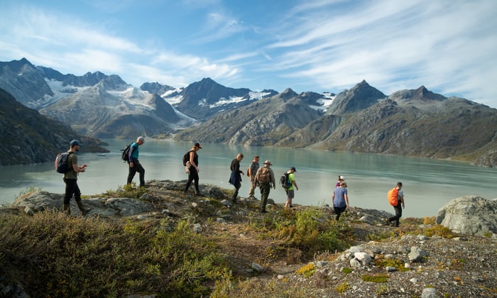 Hiking in Glacier Bay, Alaska