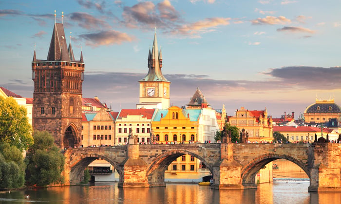 Charles Bridge in Prague, Czech Republic