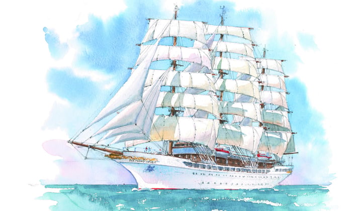 Sea Cloud Spirit - Artists' impression