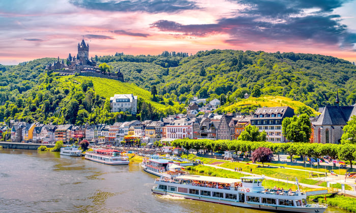 The Moselle in Cochem, Germany