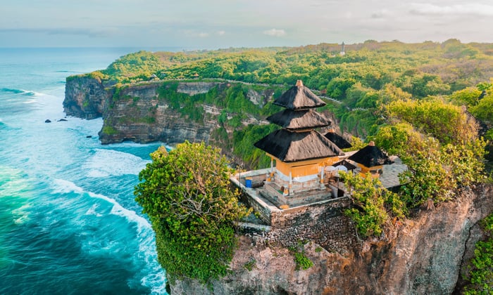 Uluwatu Temple in Bali, Indonesia