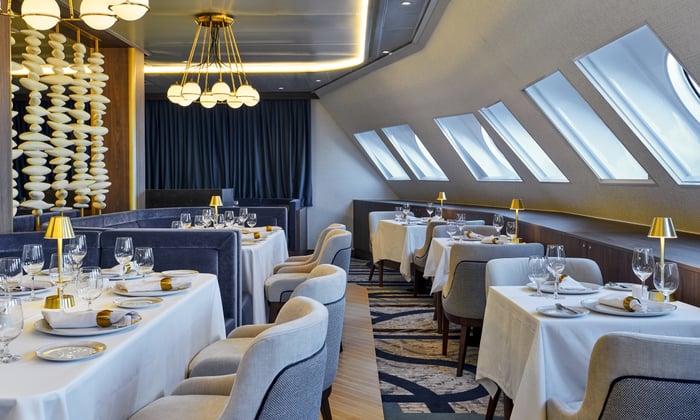 Amphora restaurant on board Windstar Cruises' Wind Surf