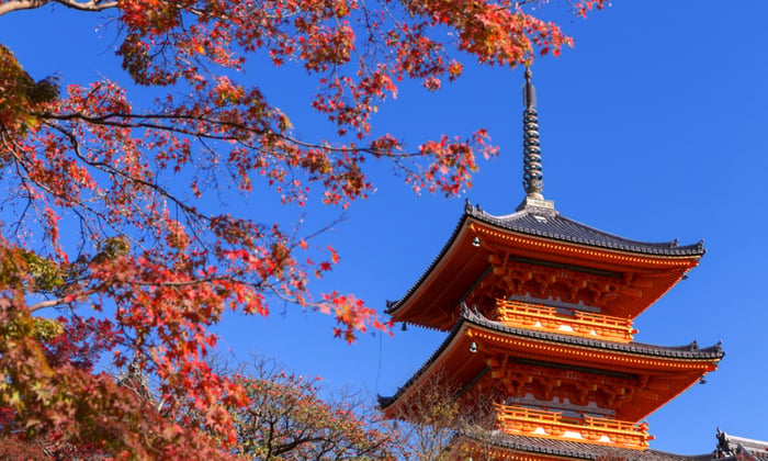 Kiyomizu Dera Pagoda, Kyoto Japan