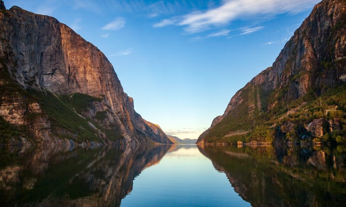 Lysebotn in Lysefjord, Norway
