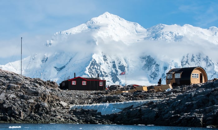 Port Lockroy Research Station in Antarctica