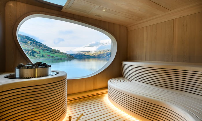 Sauna on Ponant's  Le Champlain